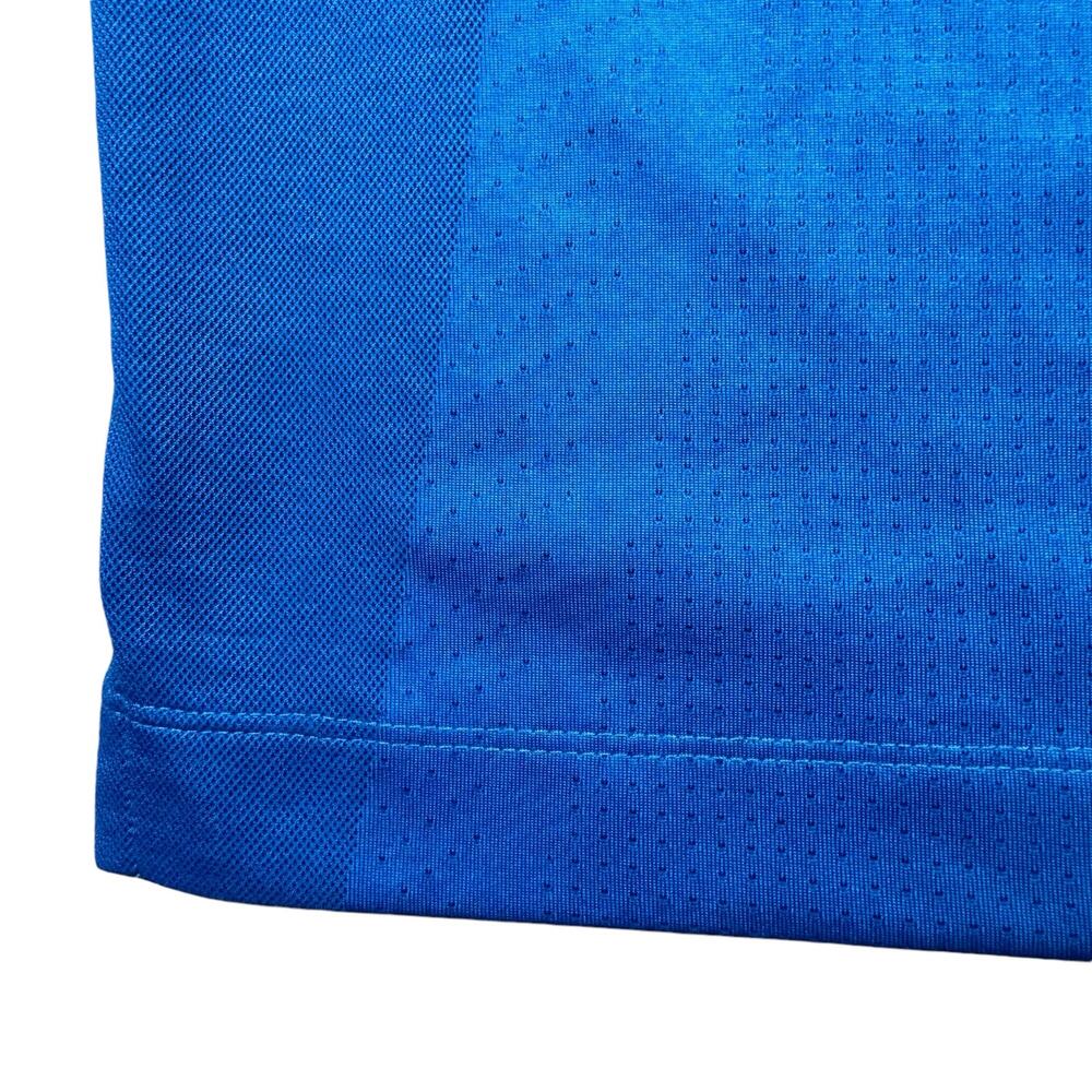 Polo Men's Large Nike Dri-Fit Short‎ Sleeve Blue Breatheable Perforated Golf - Picture 4 of 9